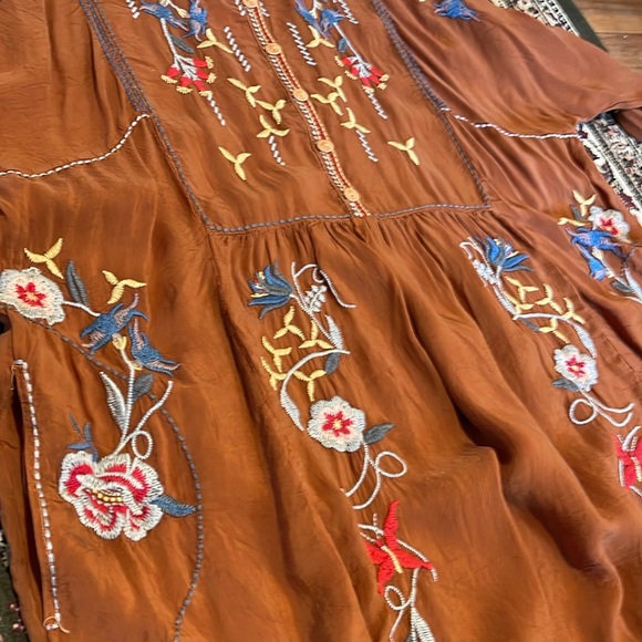 NEW JOHNNY WAS dixie tunic top in almond - Picture 8 of 16